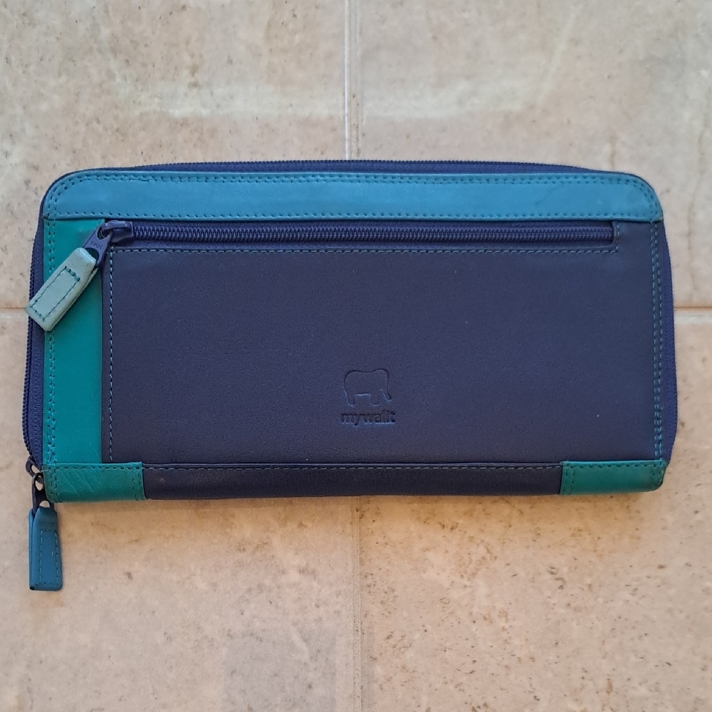 Blue and Green Wallet
